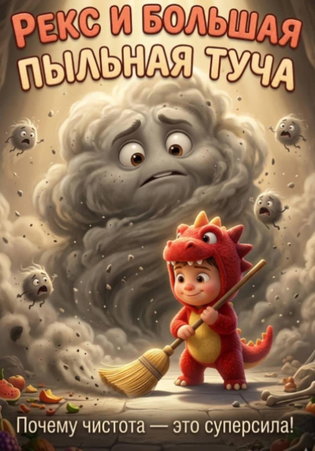 Обложка книги «Рекс и большая пыльная туча» — светлана зинатова