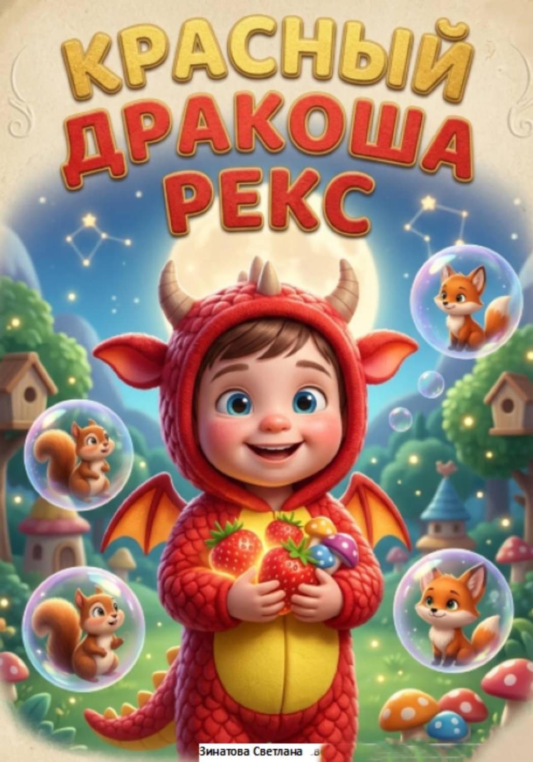 Обложка книги «Красный дракоша Рекс» — светлана зинатова