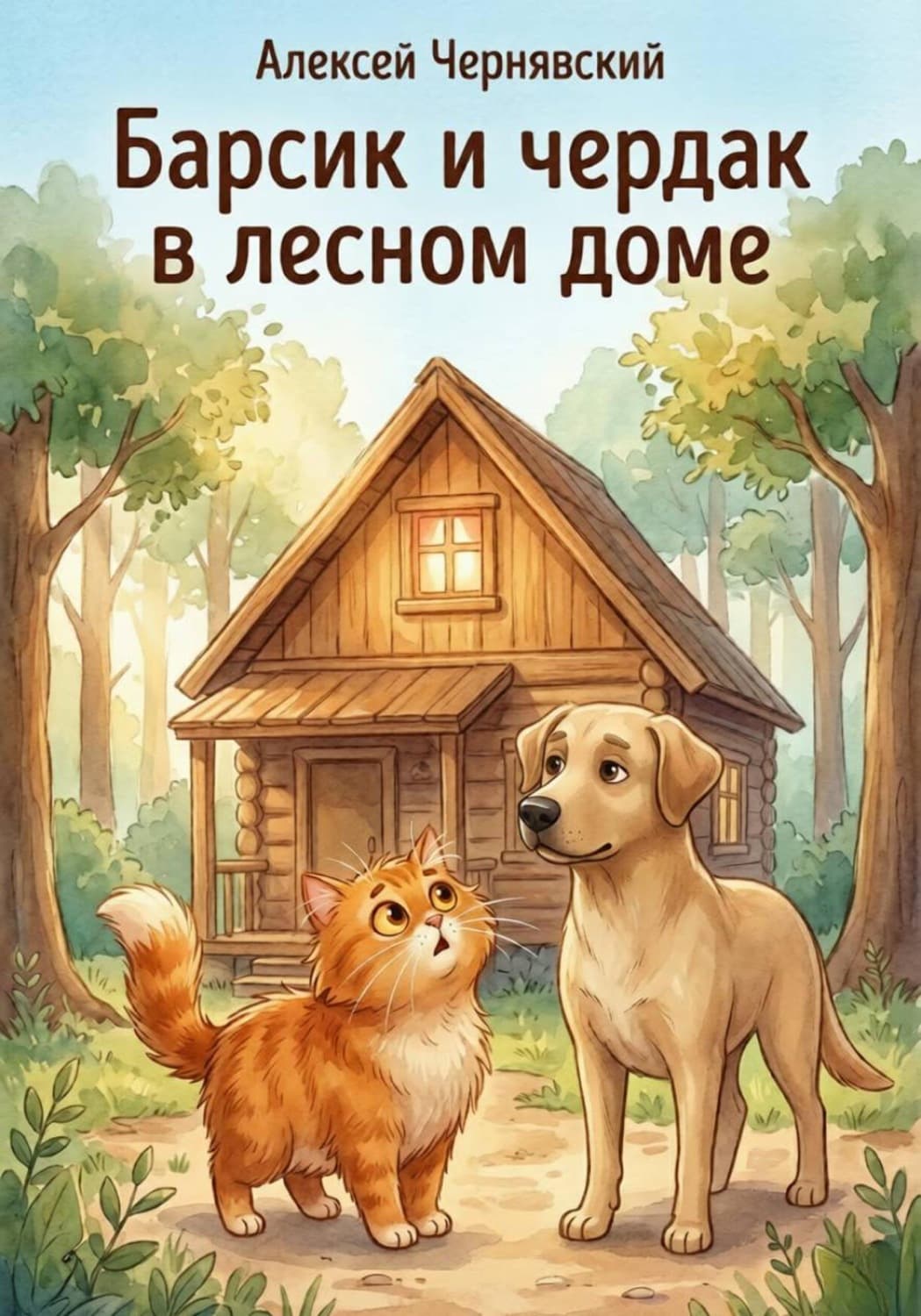 Обложка книги «Барсик и чердак в лесном доме» — Алексей Чернявский