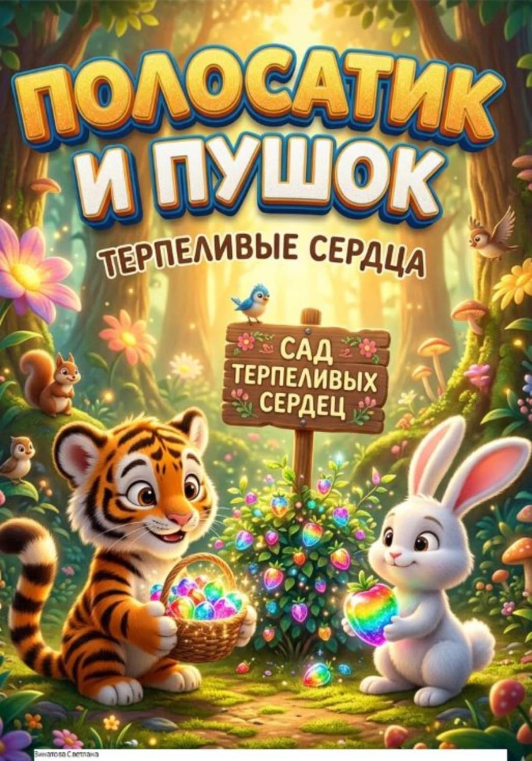 Обложка книги «Полосатик и Пушок: терпеливые сердца» — светлана зинатова