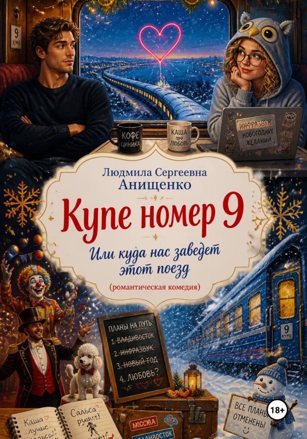 Обложка книги «Купе номер 9. Или куда нас заведет этот поезд (романтическая комедия)» — Людмила Анищенко