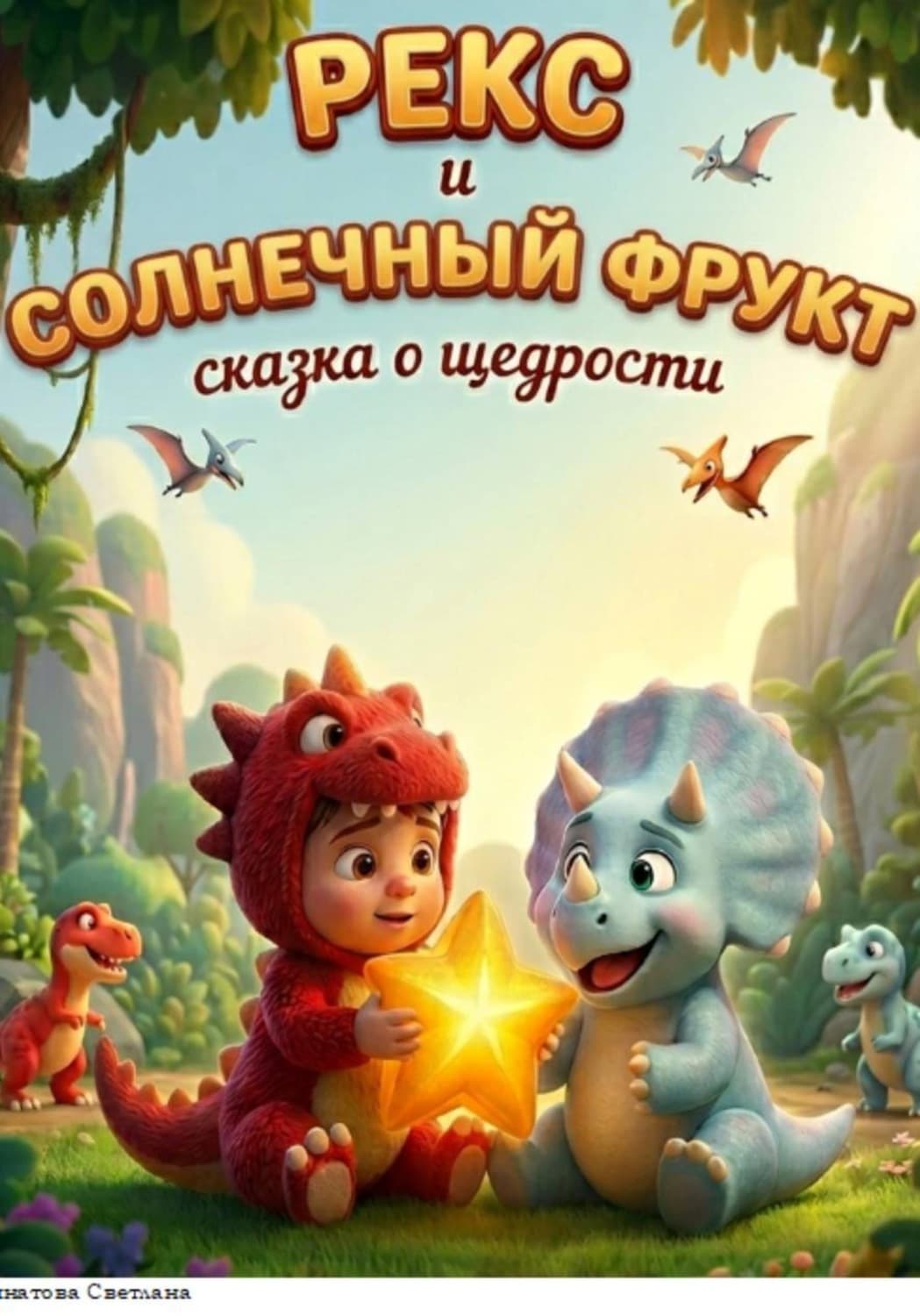 Обложка книги «Рекс и солнечный фрукт» — светлана зинатова