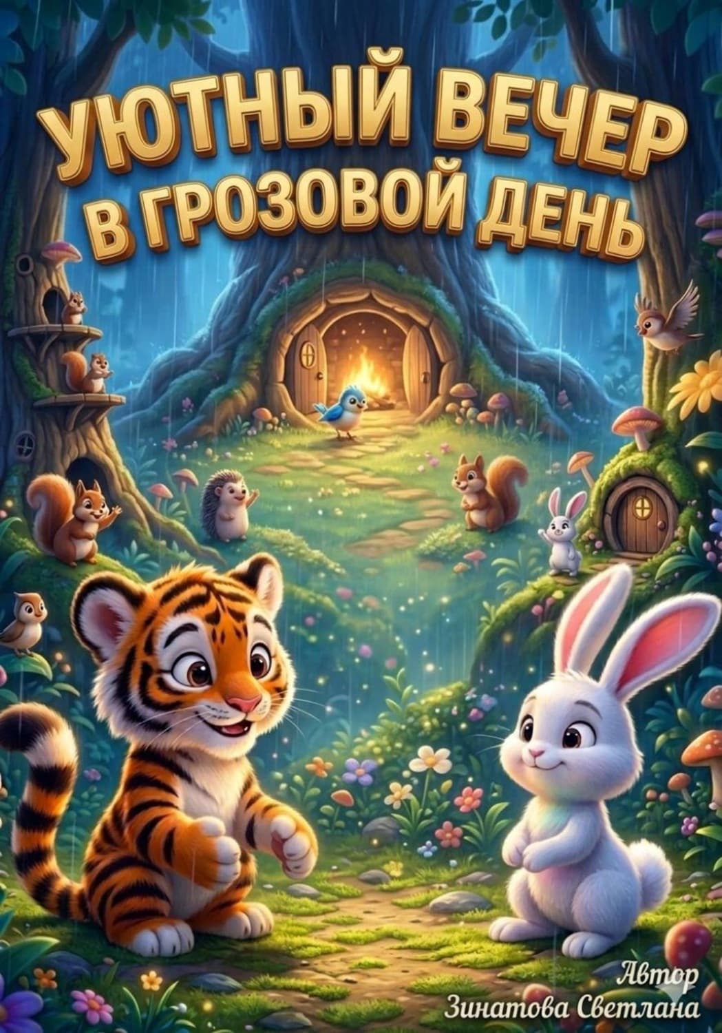 Обложка книги «Уютный вечер в грозовой день» — светлана зинатова