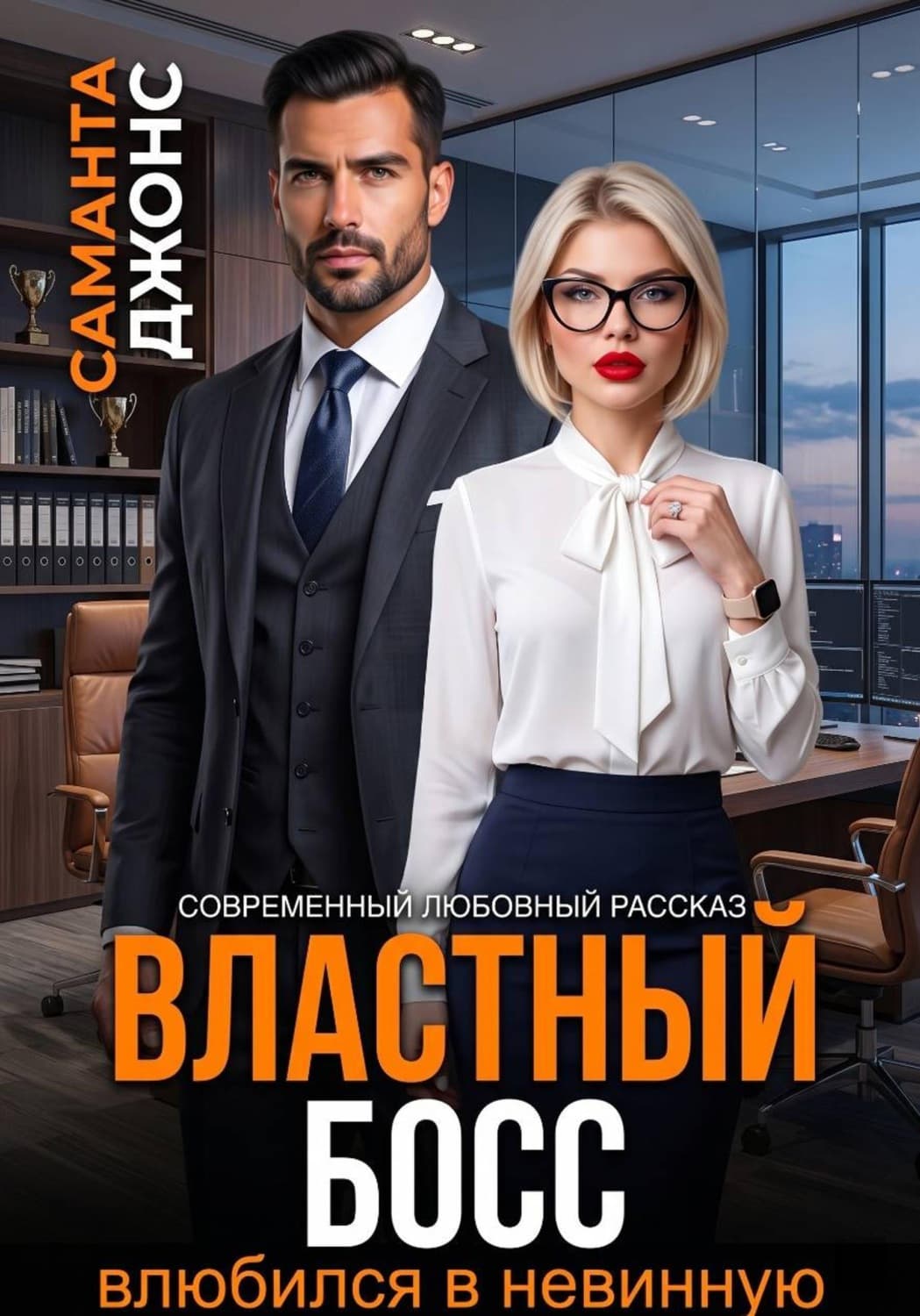 Обложка книги «Властный босс влюбился в невинную. Современный любовный рассказ» — Сэнди Джонс