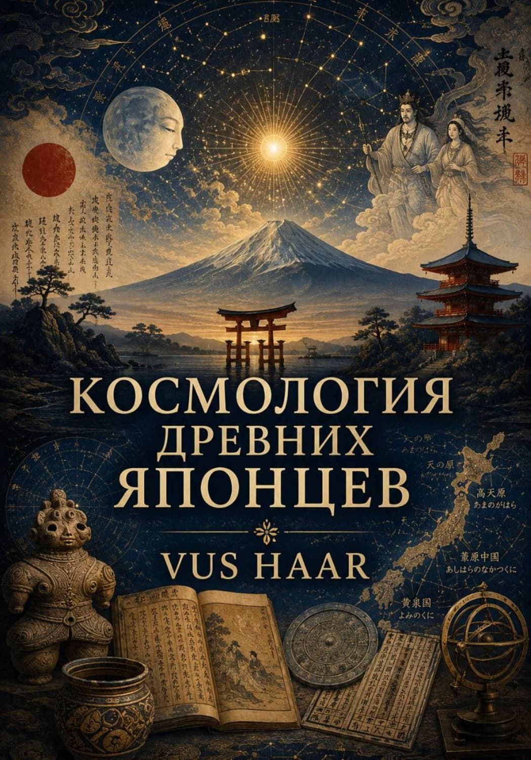 Обложка книги «Космология древних японцев» — ВУС ХААР