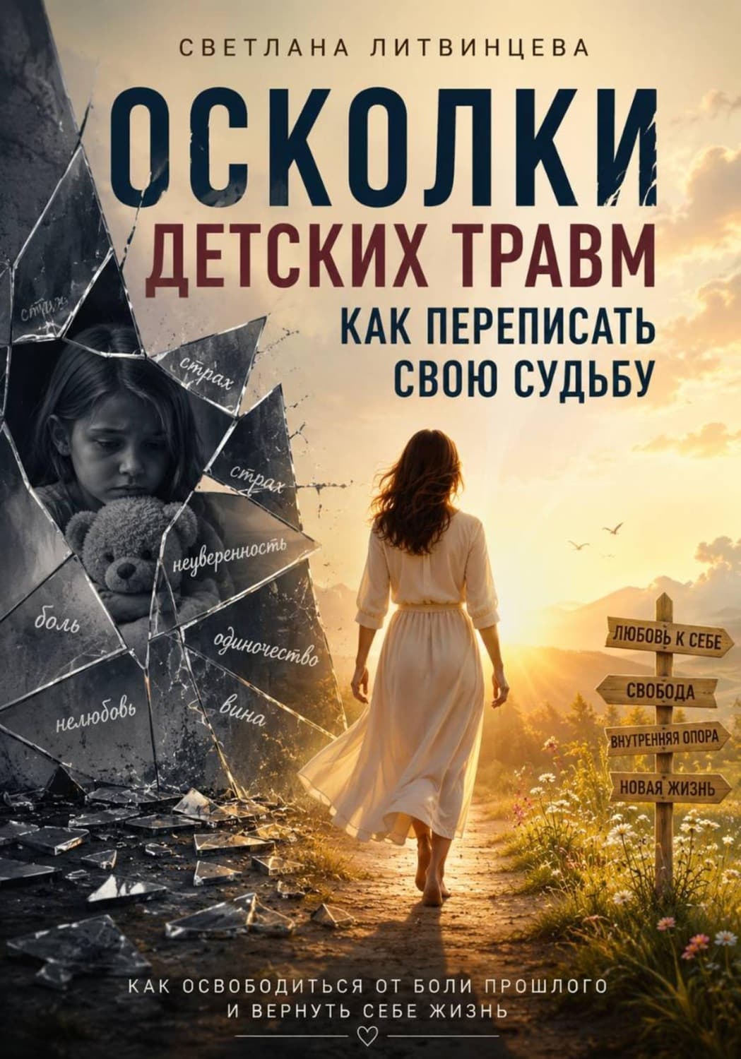 Обложка книги «Осколки детских травм. Как переписать свою судьбу» — Светлана Литвинцева