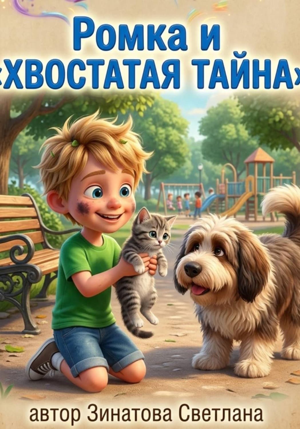 Обложка книги «Ромка и хвостатая тайна» — светлана зинатова