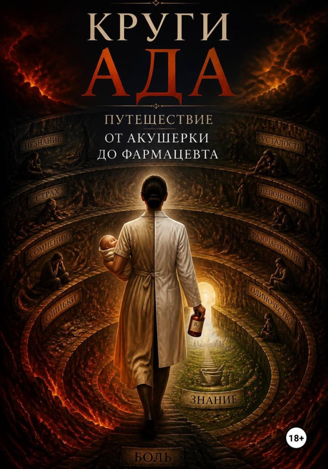 Обложка книги «Круги ада: Путешествие от акушерки до фармацевта» — Вард Ц. С