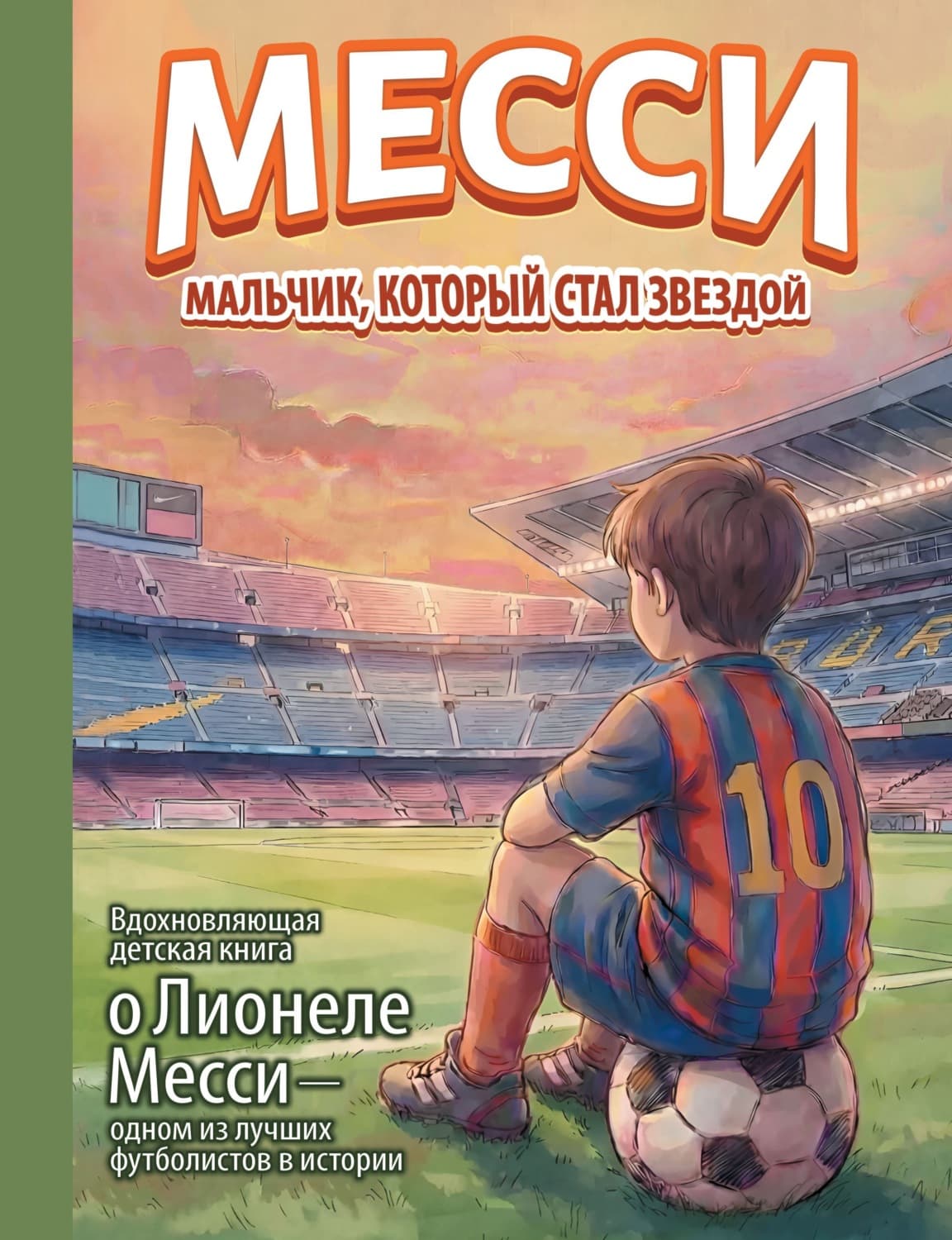 Обложка книги «Месси. Мальчик, который стал звездой. Вдохновляющая детская книга о Лионеле Месси – одном из лучших футболистов в истории» — Анастасия