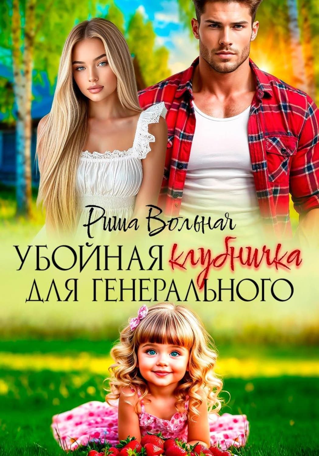 Обложка книги «Убойная Клубничка для Генерального» — Риша Вольная