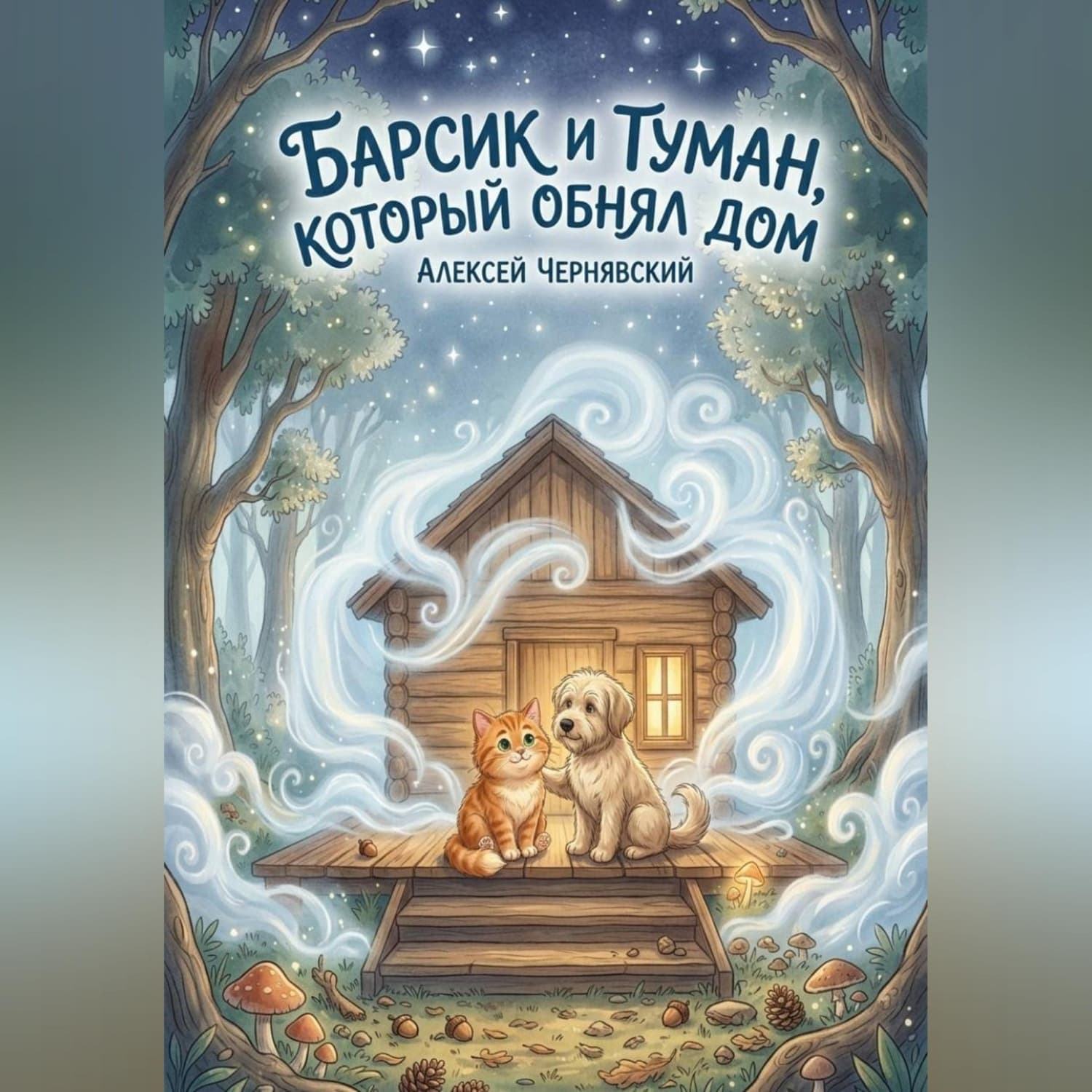 Обложка книги «Барсик и туман, который обнял дом» — Алексей Чернявский
