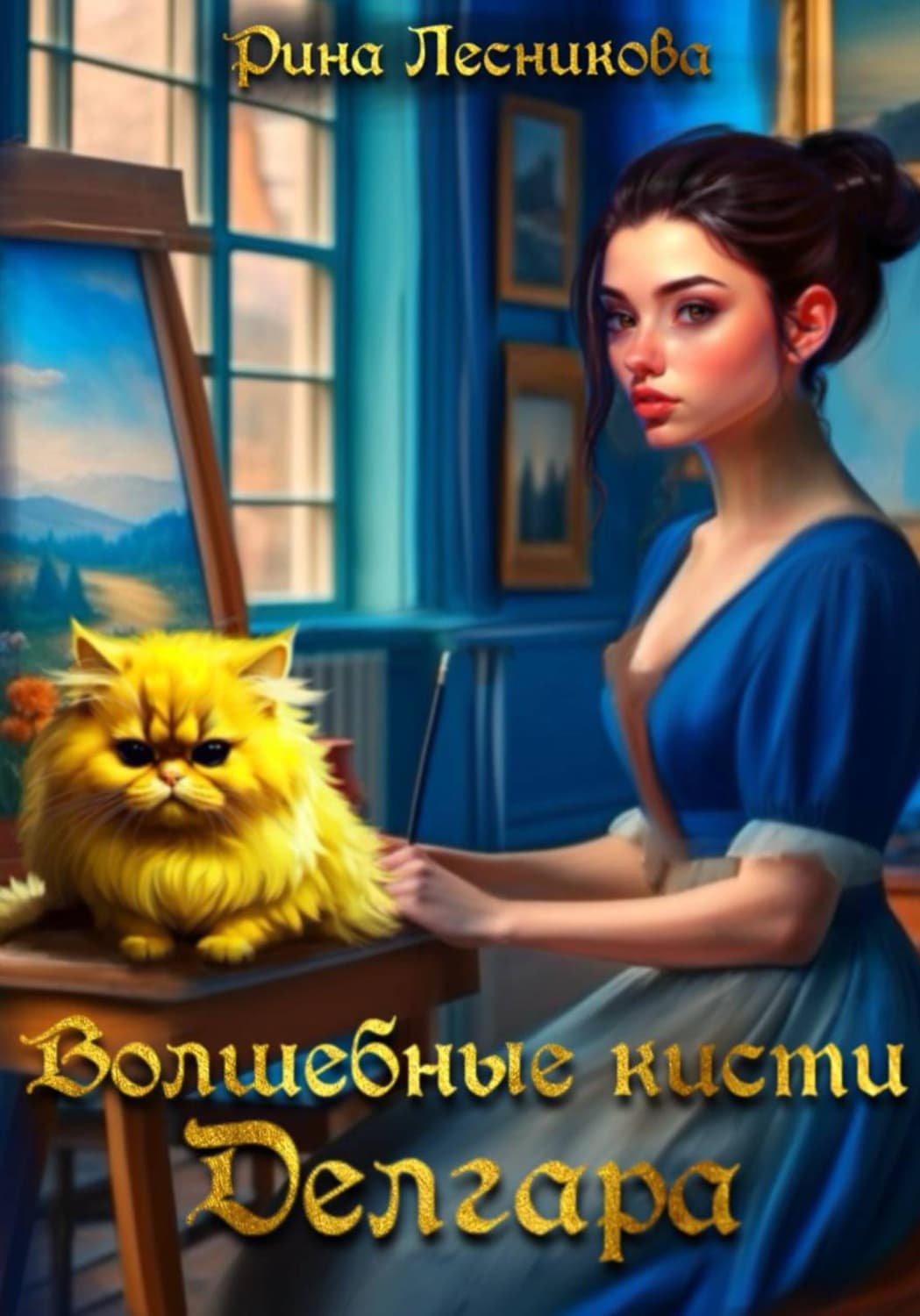 Обложка книги «Волшебные кисти Делгара» — Рина Лесникова