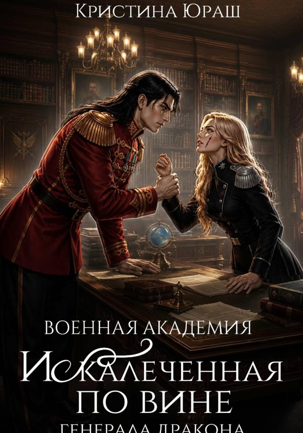 Обложка книги «Военная Академия. Искалеченная по вине генерала дракона» — Юраш Кристина