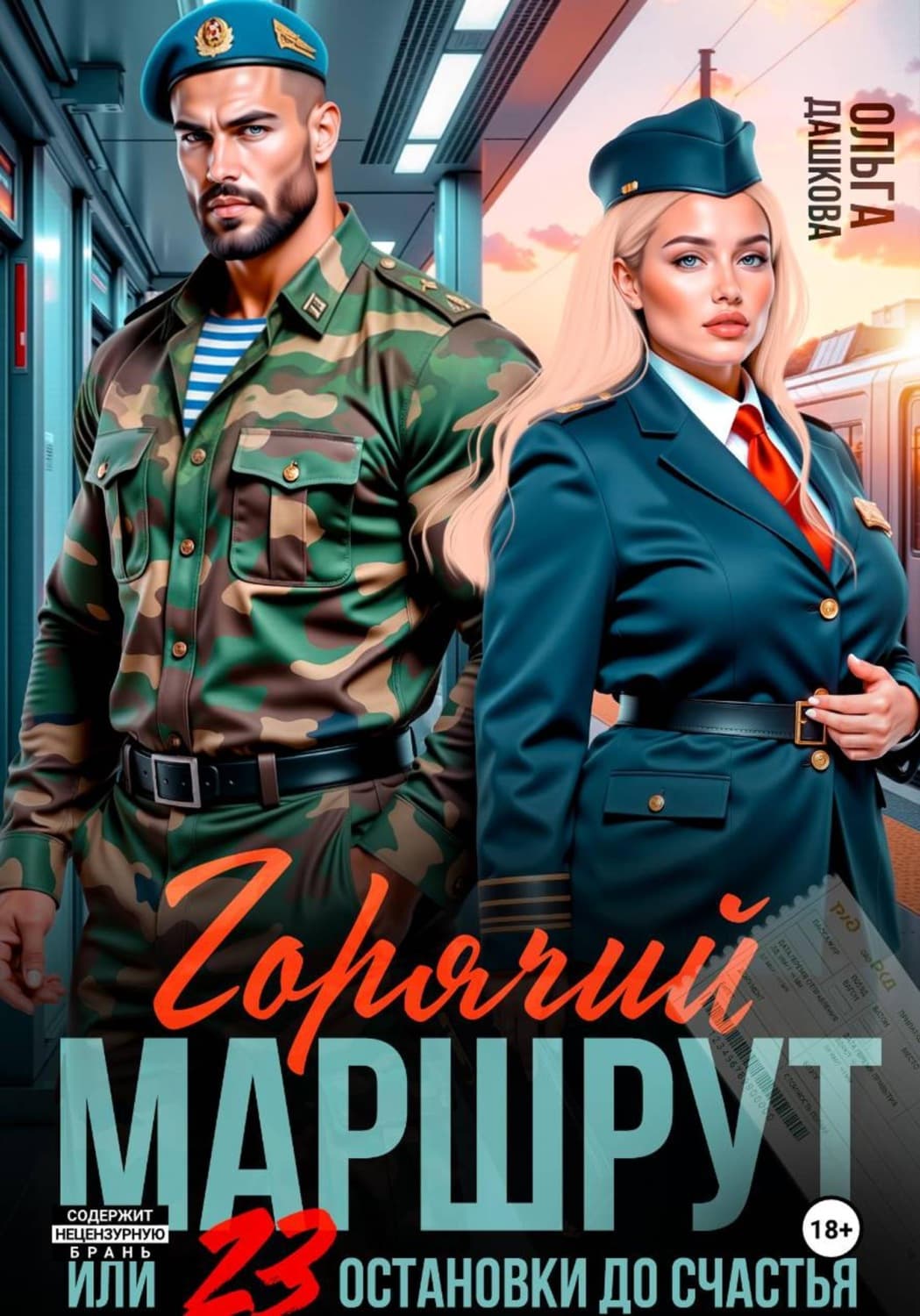 Обложка книги «Горячий маршрут или 23 остановки до счастья» — Ольга Дашкова