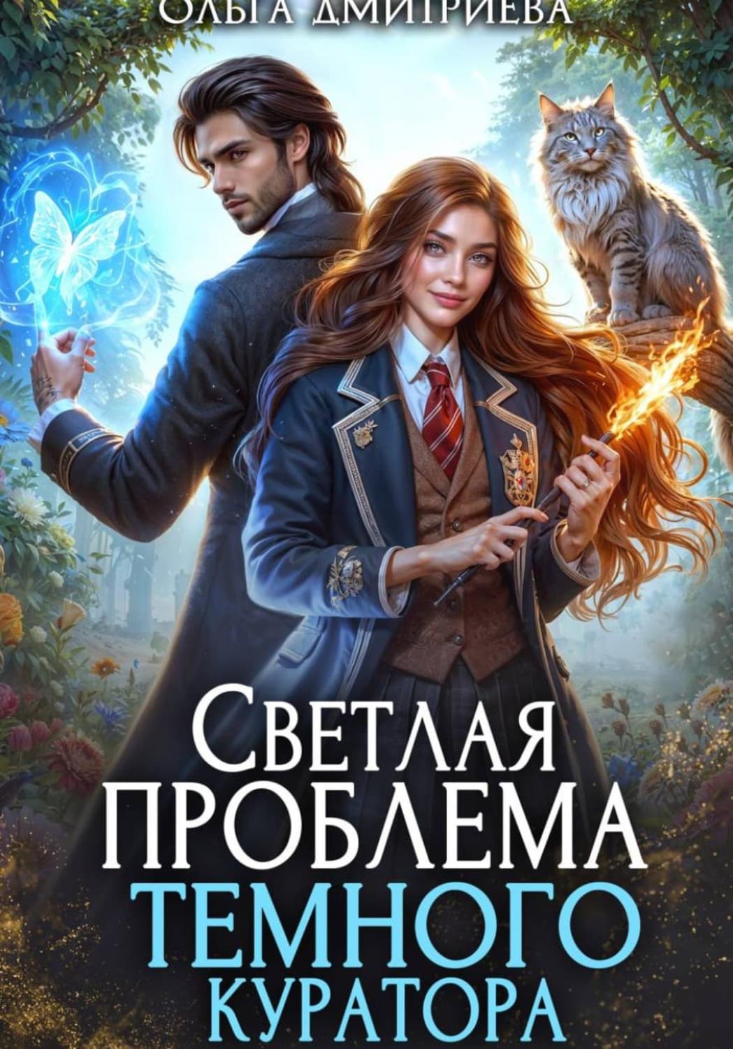 Обложка книги «Светлая проблема темного куратора» — О. В. Дмитриева