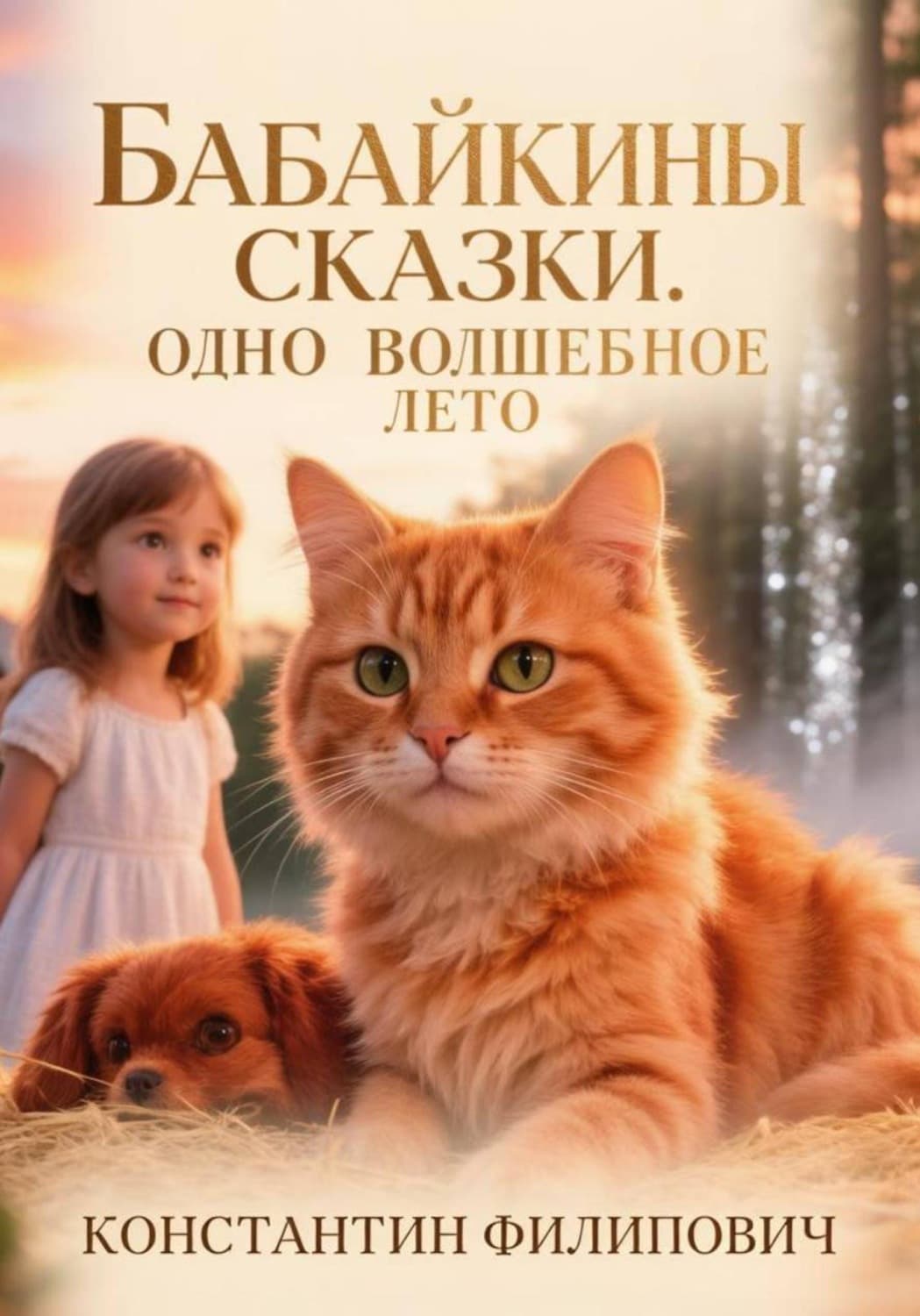 Обложка книги «Бабайкины сказки. Одно волшебное лето» — Константин