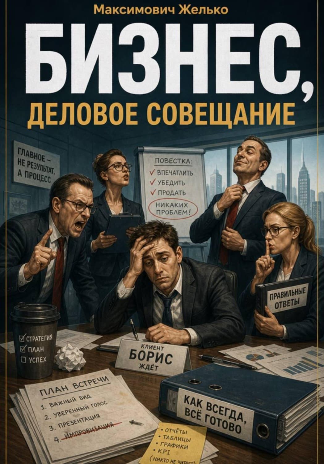 Обложка книги «Бизнес, деловое совещание» — Желько