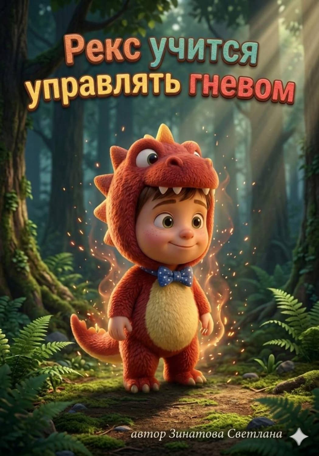 Обложка книги «Рекс учится управлять гневом» — светлана зинатова