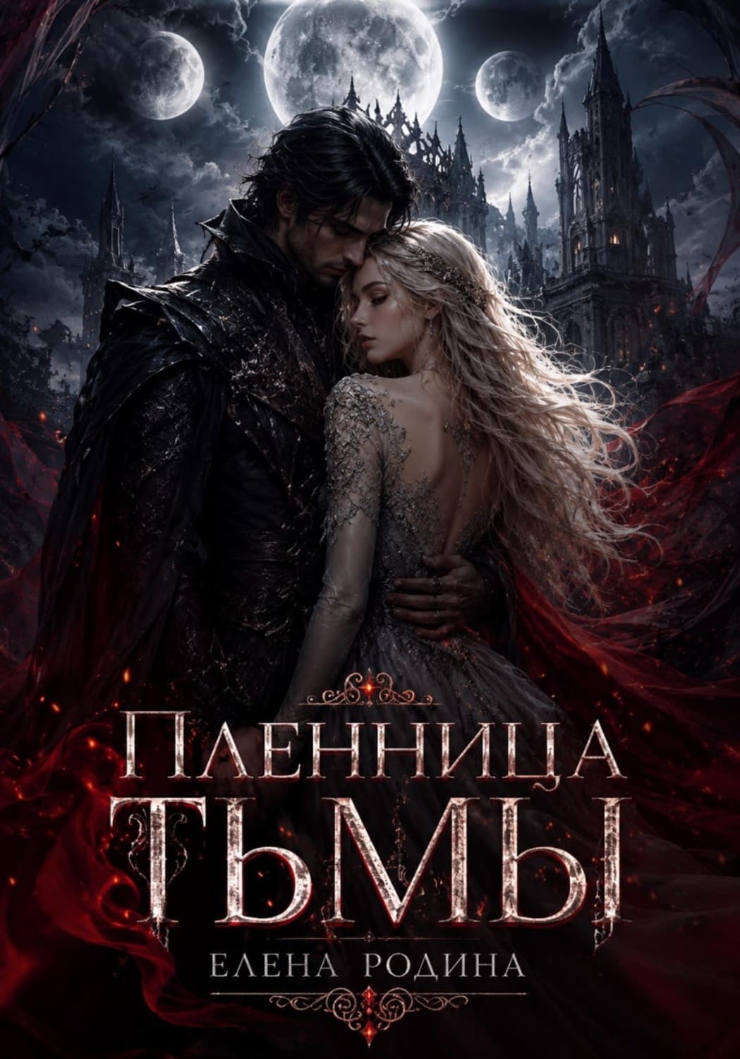 Обложка книги «Пленница тьмы» — Е. А. Родина