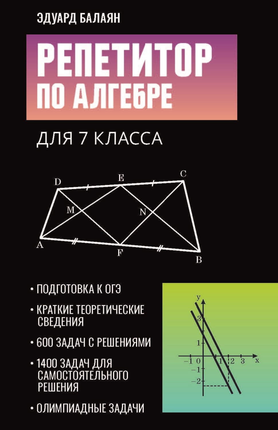 Обложка книги «Репетитор по алгебре для 7 класса» — Э. Н. Балаян