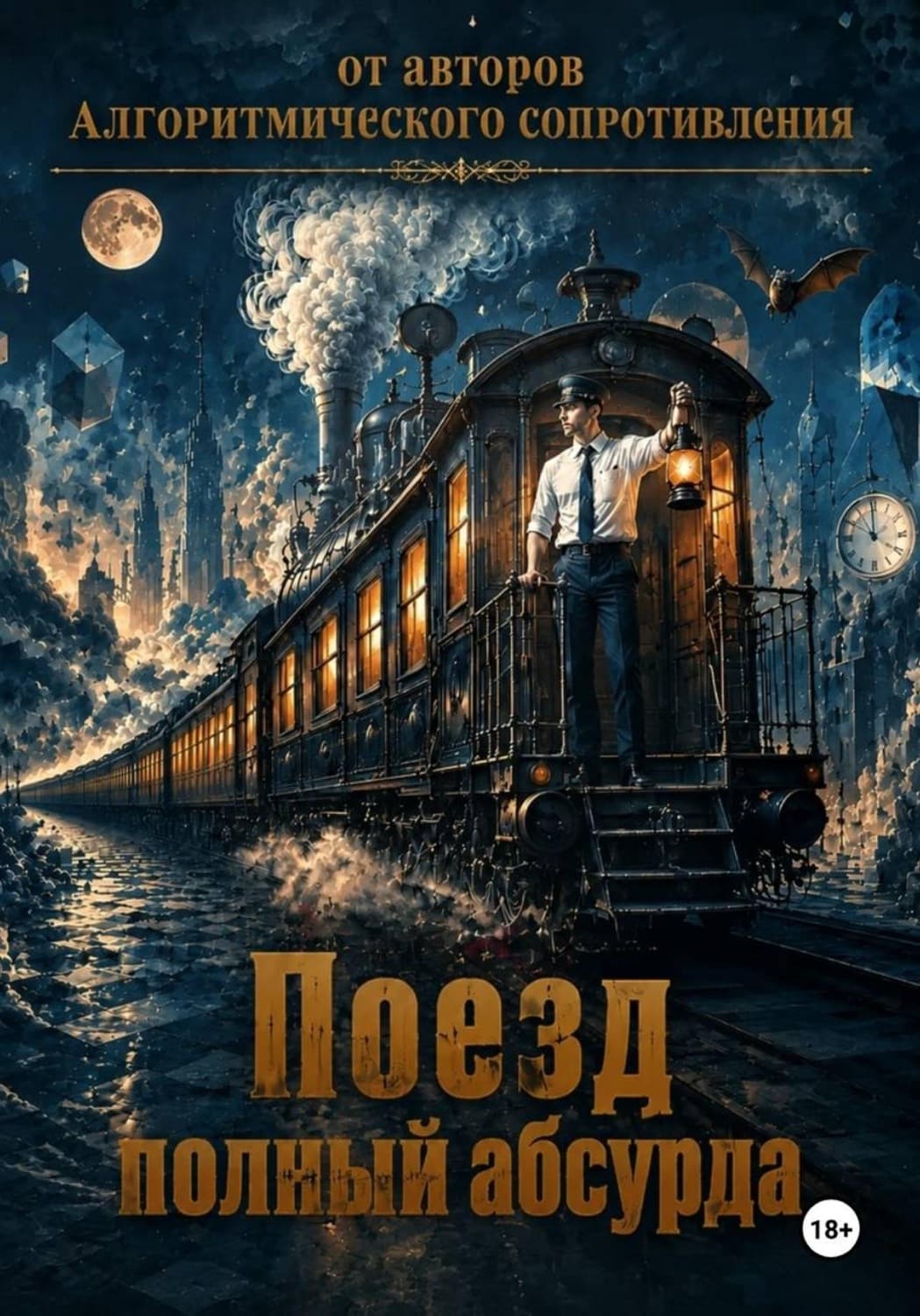 Обложка книги «Поезд, полный абсурда» — М. Т. Громкова