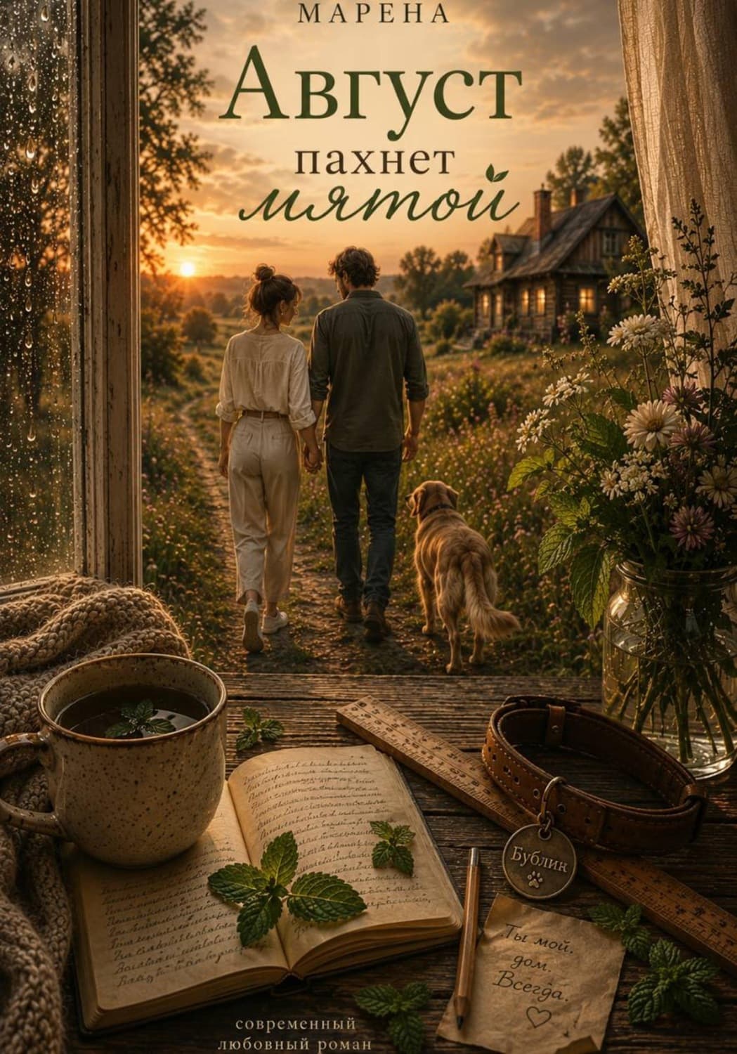Обложка книги «Август пахнет мятой» — Марена