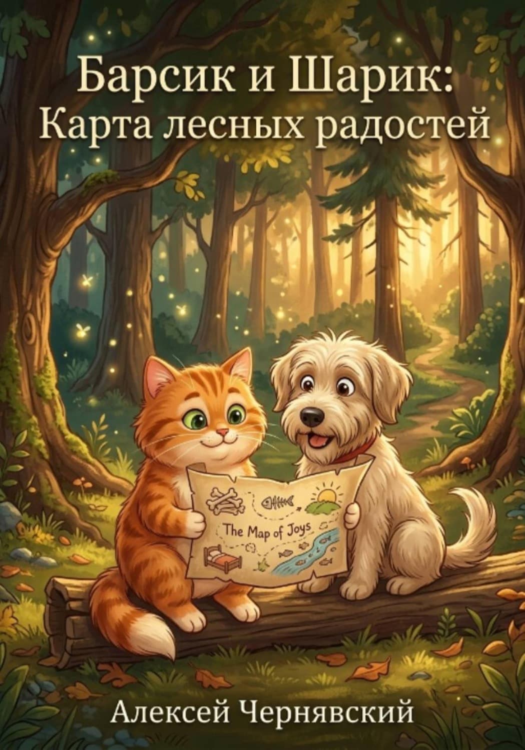 Обложка книги «Барсик и Шарик. Карта лесных радостей» — Алексей Чернявский