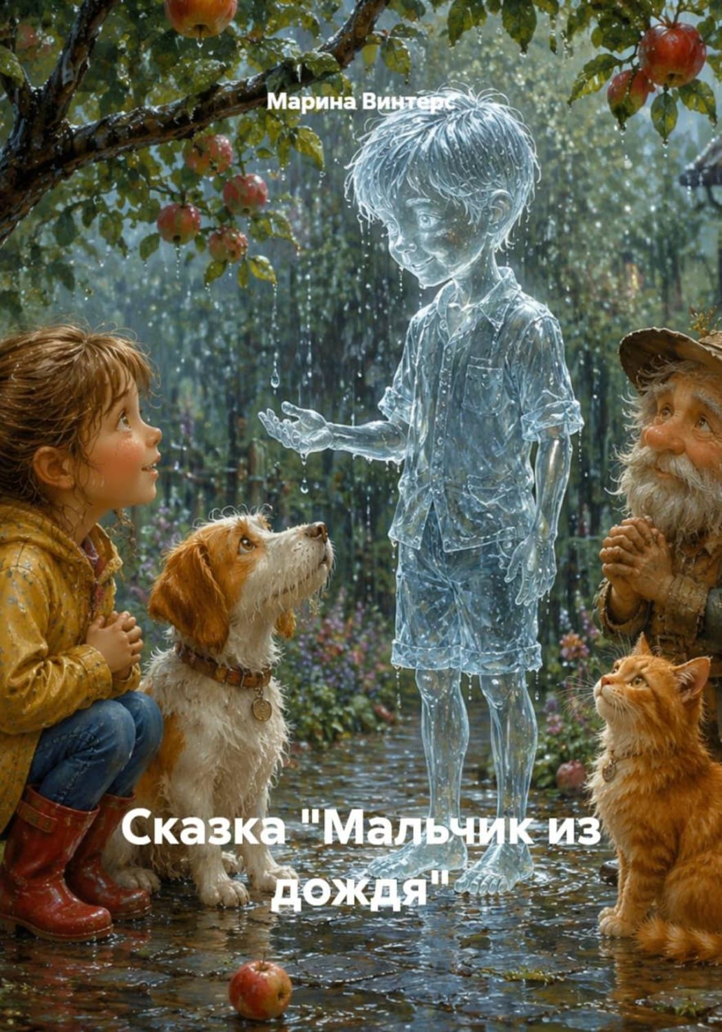 Обложка книги «Сказка "Мальчик из дождя"» — Виннер Марина