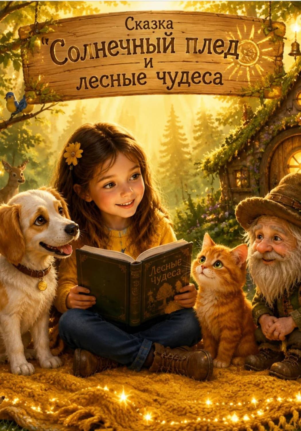 Обложка книги «Сказка "Солнечный плед и лесные чудеса"» — Виннер Марина
