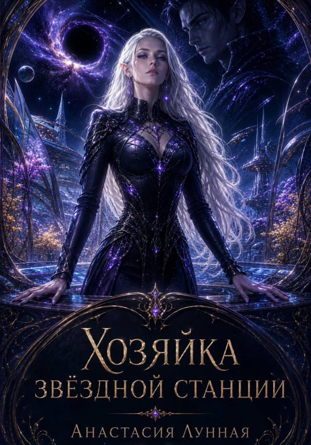 Обложка книги «Хозяйка звёздной станции» — Ая Лунная