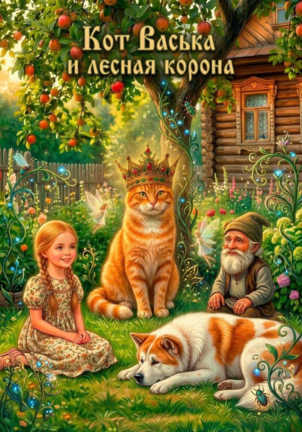 Обложка книги «Сказка "Кот Васька и лесная корона"» — Виннер Марина