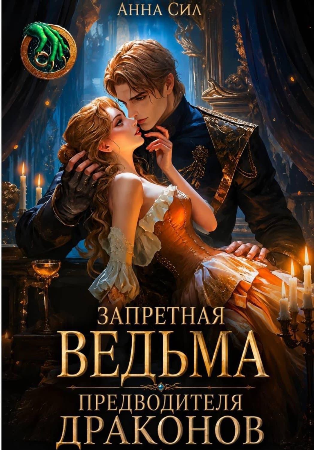 Обложка книги «Запретная ведьма предводителя драконов» — Анна Сил
