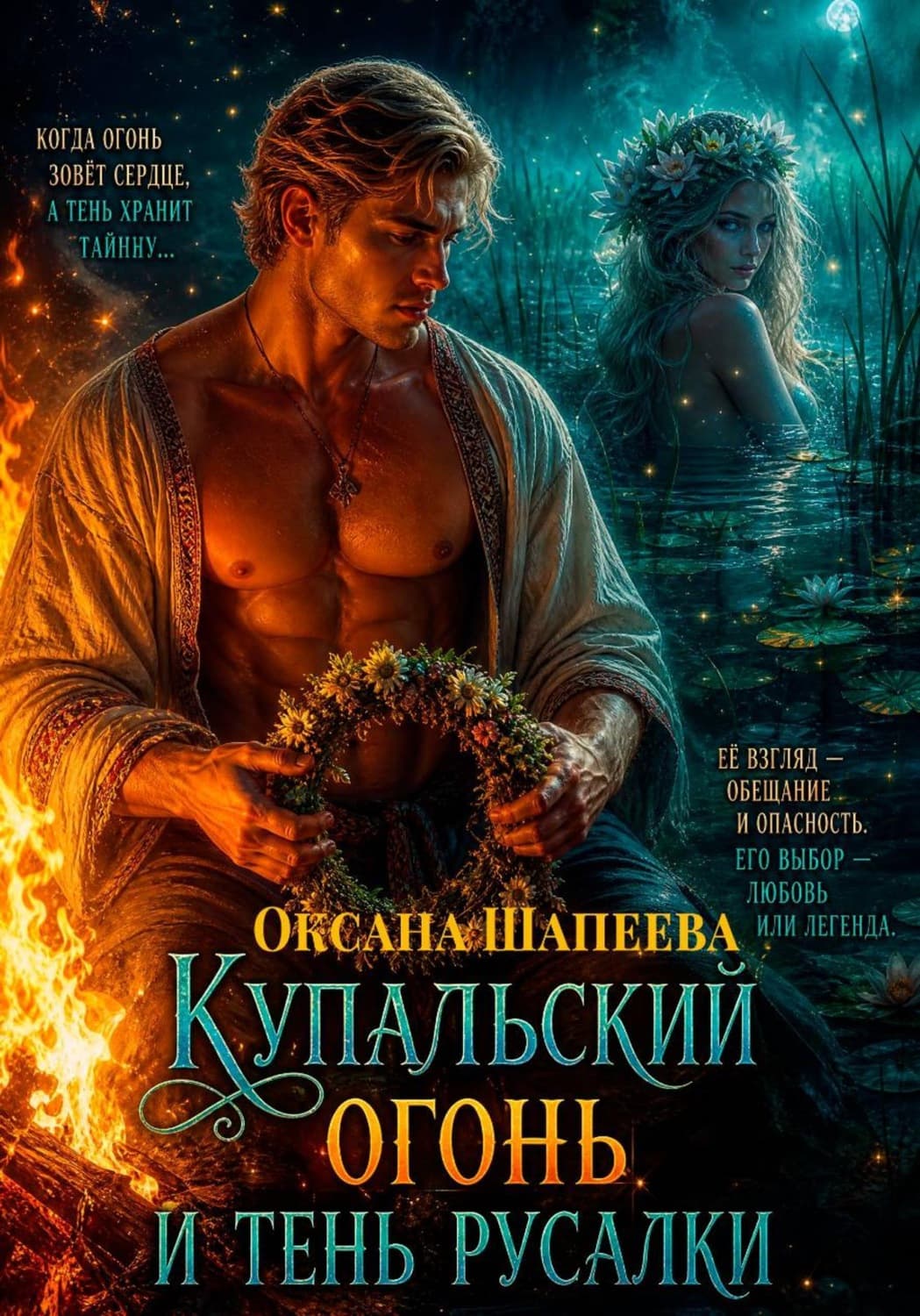 Обложка книги «Купальский огонь и тень русалки» — Оксана Шапеева