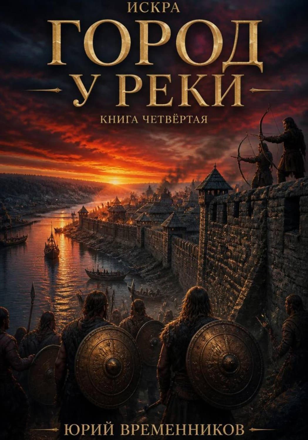 Обложка книги «Город у реки» — Юрий Временников
