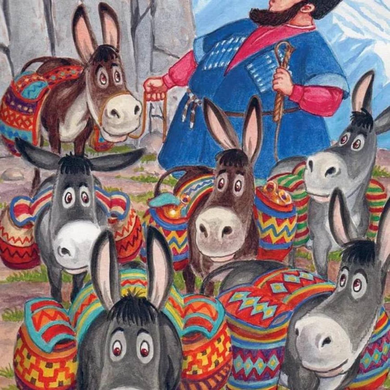 Обложка книги ««Ярык и жадный купец», авторская сказка в восточном ( туркменском) стиле )» — Наира Алидес