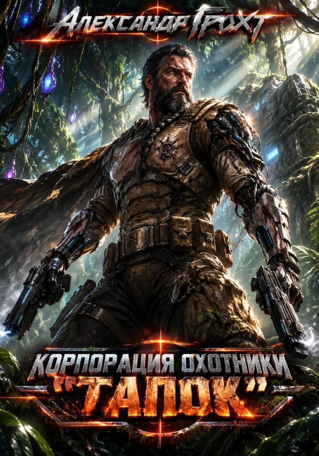 Обложка книги «Корпорация Охотники II. Тапок» — Александр Грохт
