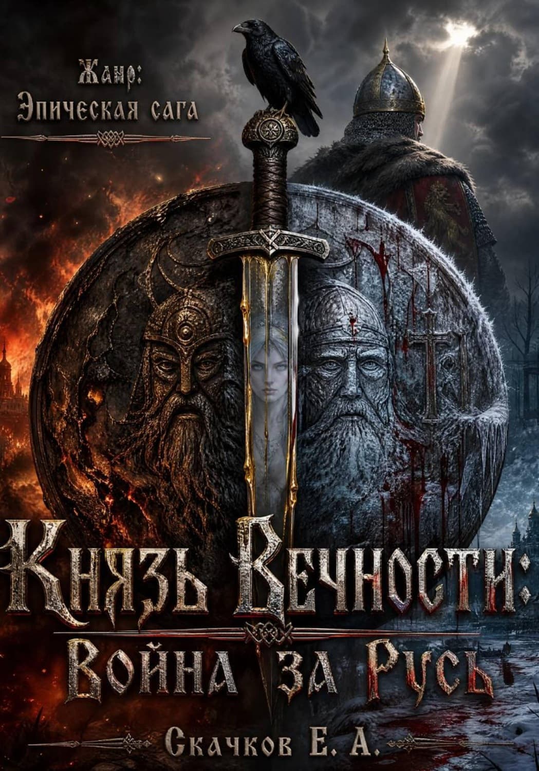 Обложка книги «Князь Вечности: Война за Русь» — Евгений Скачков