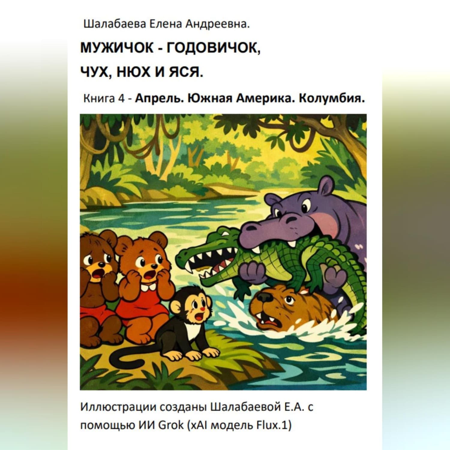 Обложка книги «Книга 4 - Апрель. Южная Америка. Колумбия» — Елена Шалабаева