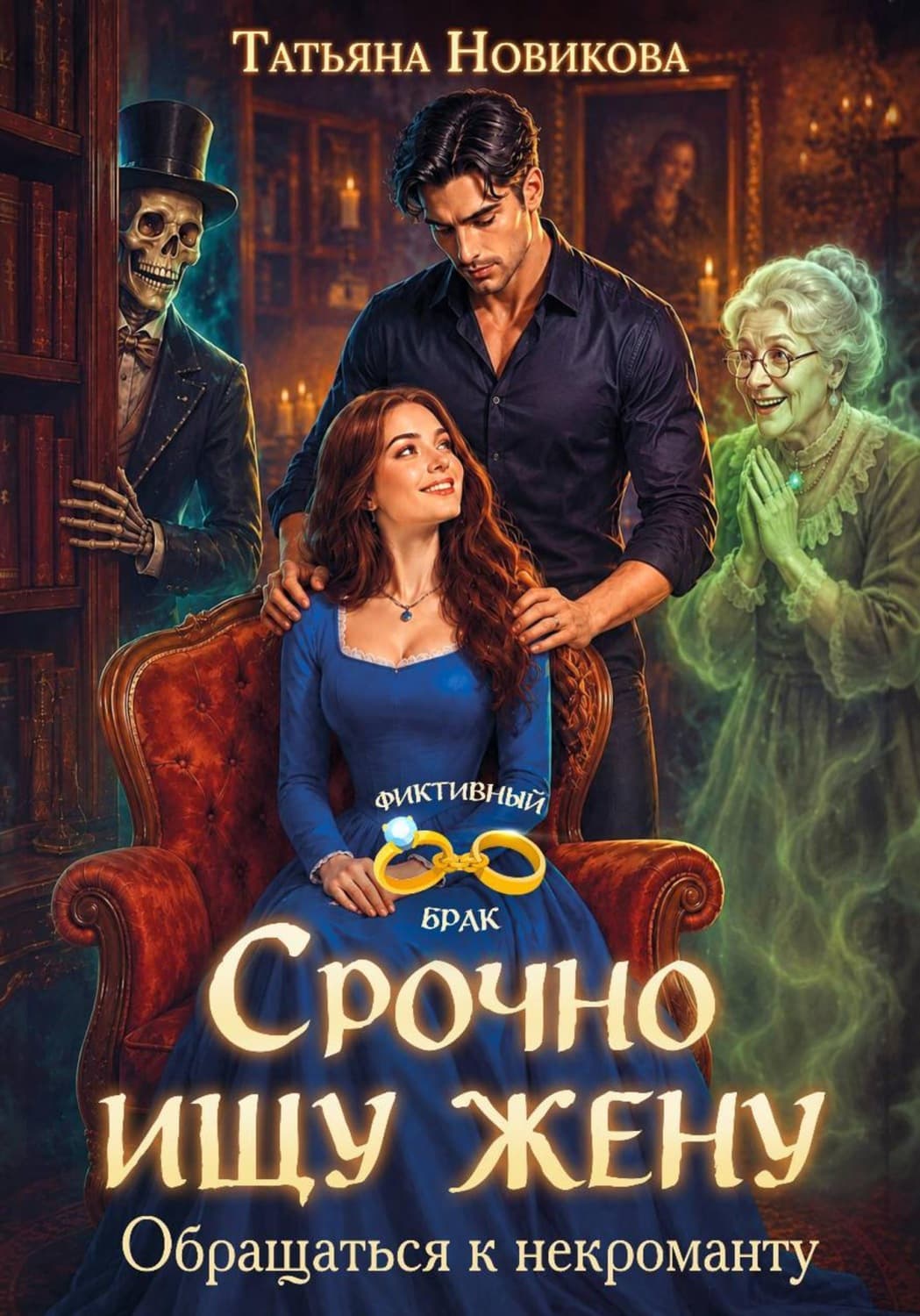 Обложка книги «Срочно ищу жену. Обращаться к некроманту» — Татьяна Новикова