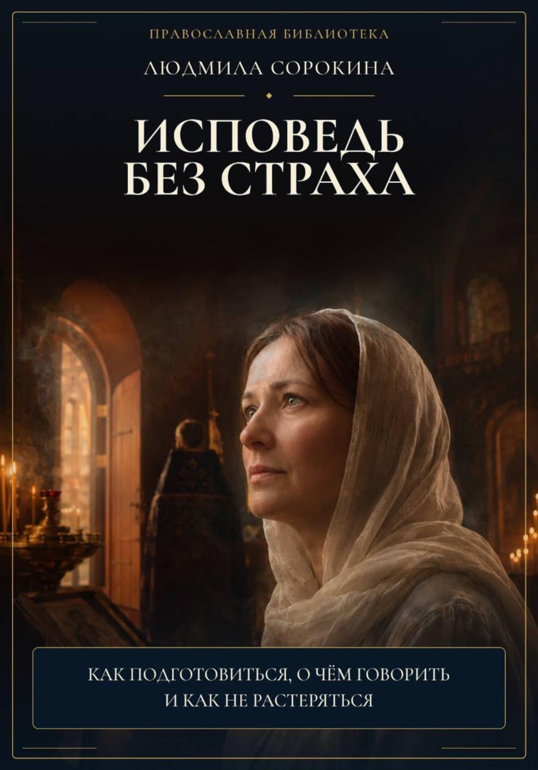 Обложка книги «Исповедь без страха. Как подготовиться, о чем говорить и как не растеряться» — Л. П. Сорокина
