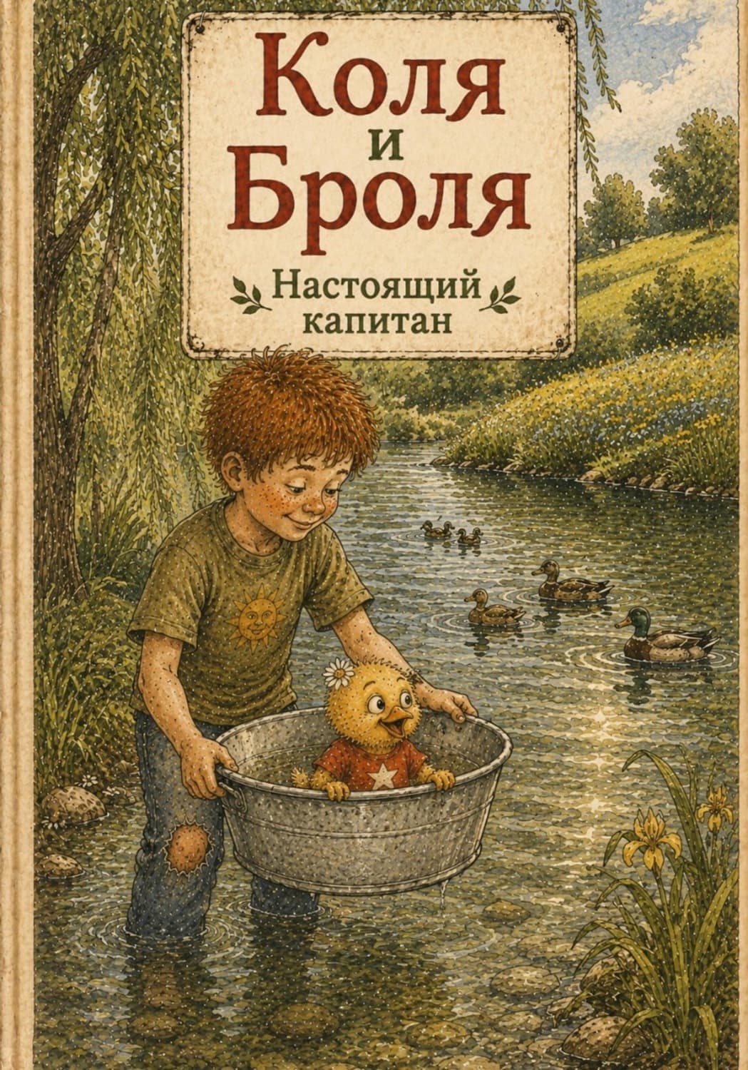 Обложка книги «Коля и Броля. Настоящий капитан» — Александра
