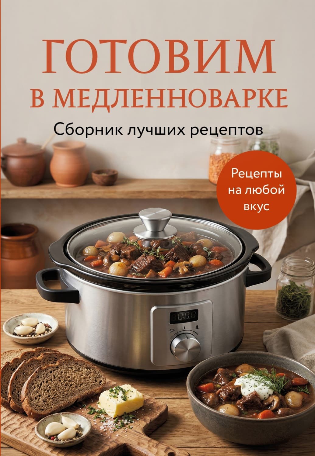 Обложка книги «Готовим в медленноварке. Сборник лучших рецептов» — Автор неизвестен
