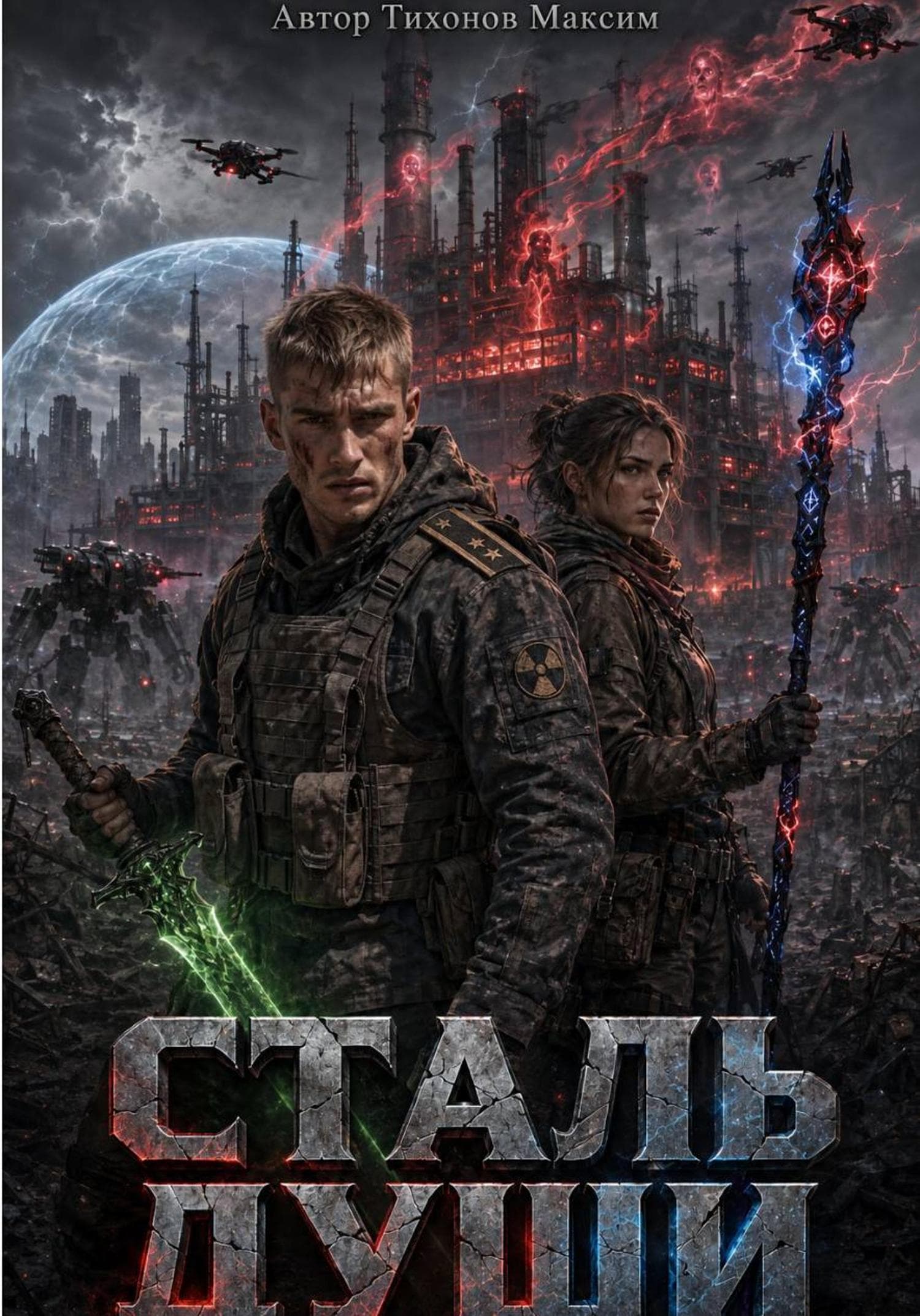 Обложка книги «Сталь души» — Михаил Тихонов