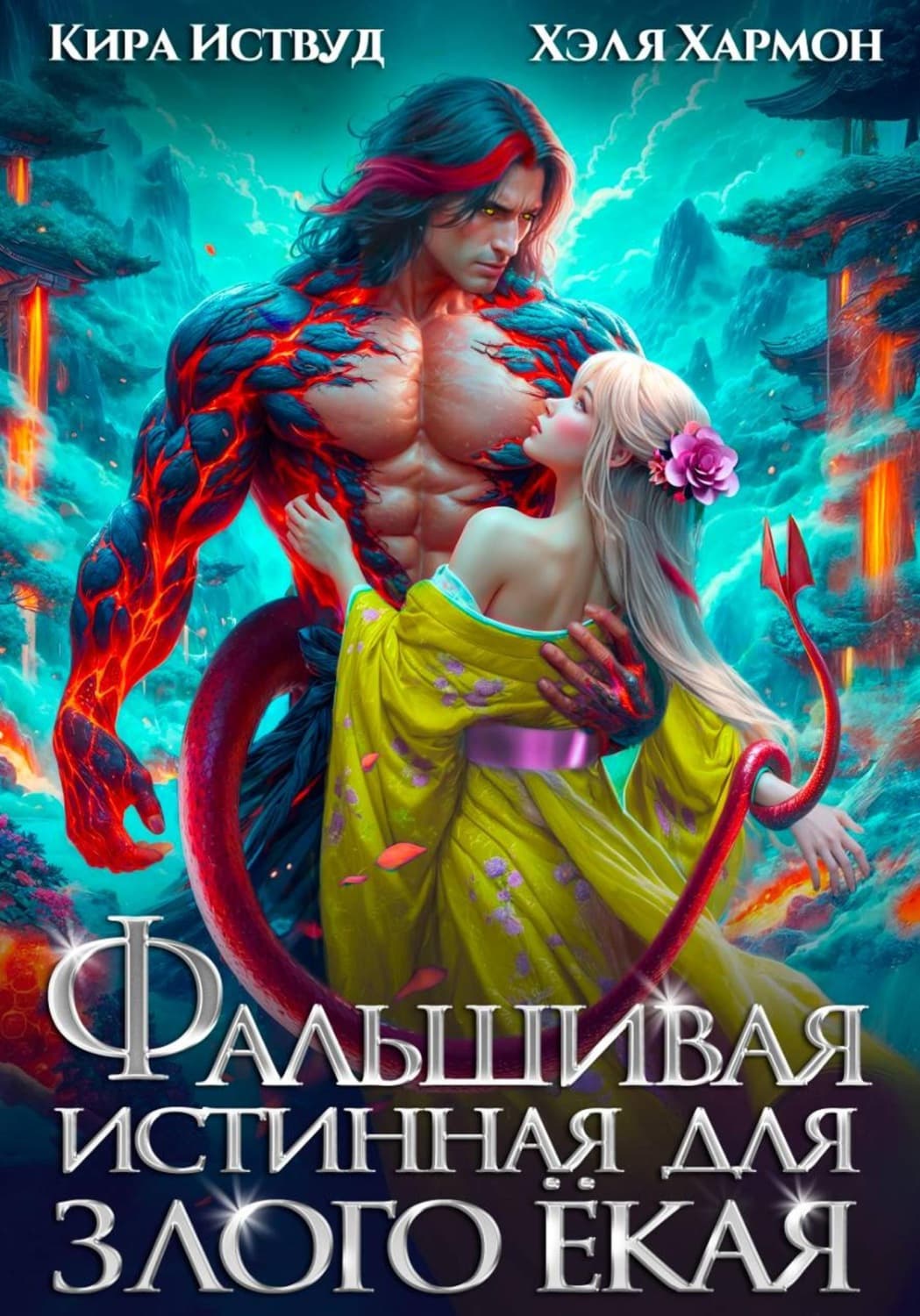 Обложка книги «Фальшивая Истинная для Злого Ёкая» — Кира Иствуд