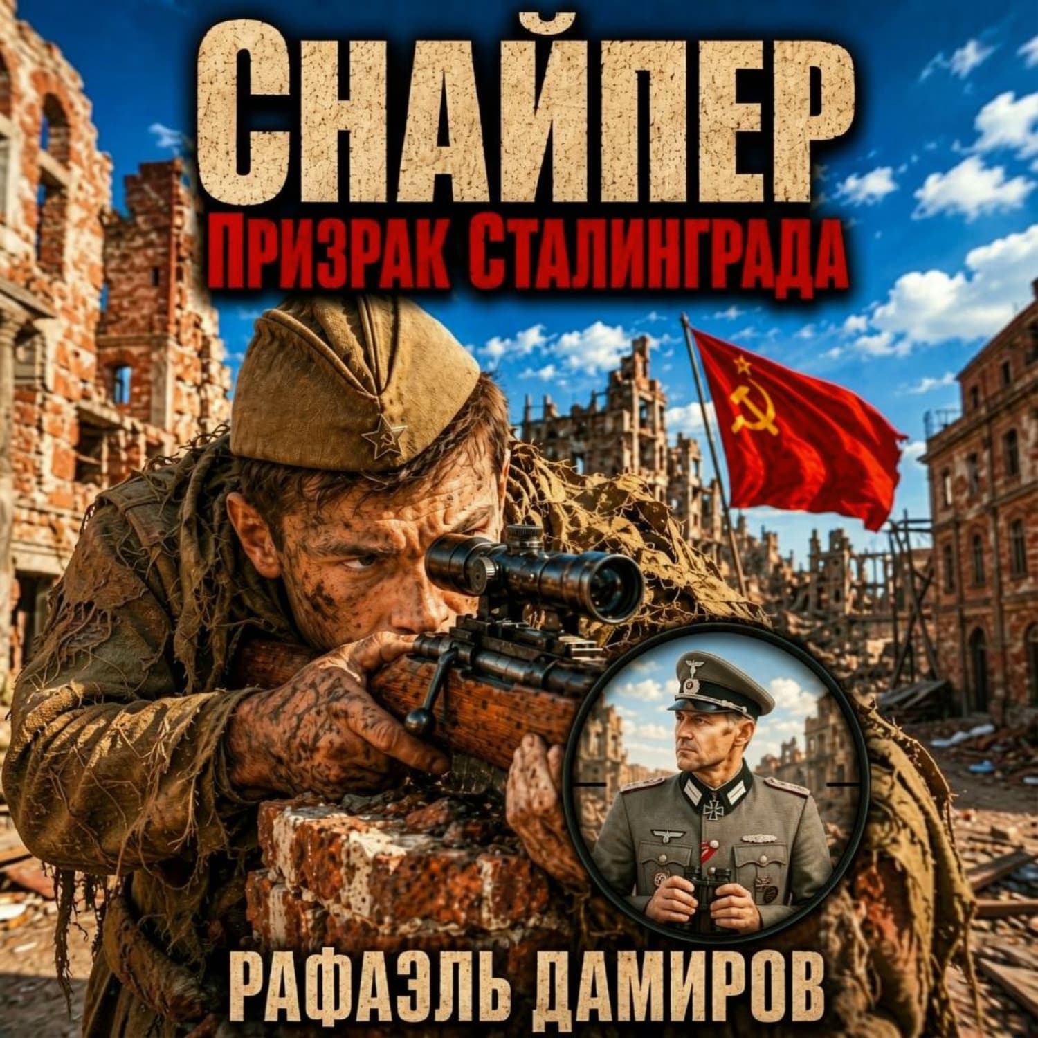 Обложка книги «Снайпер. Призрак Сталинграда – 1» — Рафаэль Дамиров