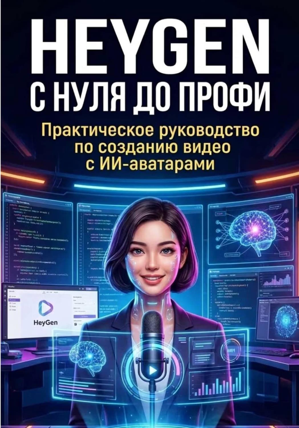 Обложка книги «HeyGen с нуля до профи. Практическое руководство по созданию видео с ИИ-аватарами» — В. К.