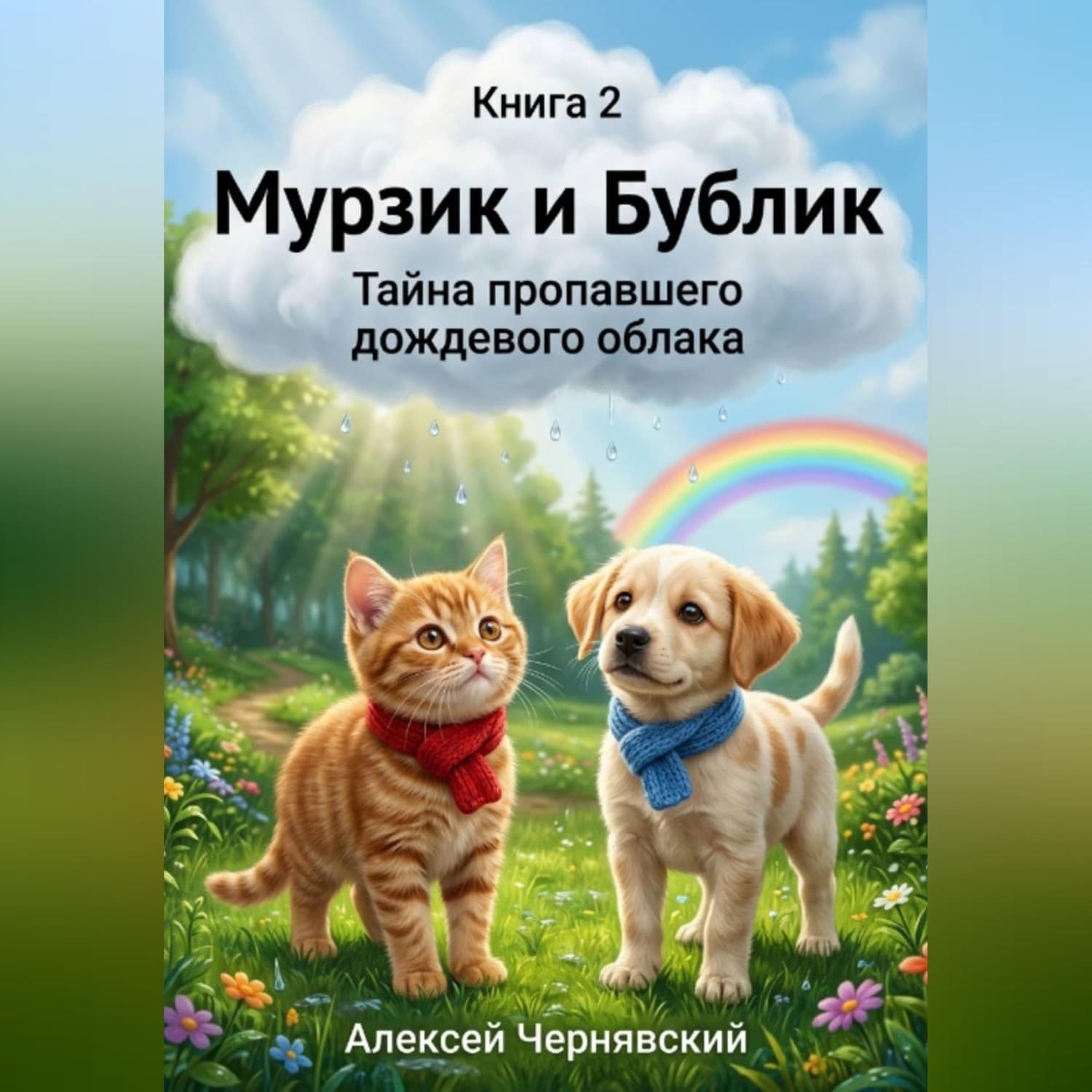 Обложка книги «Книга 2. Мурзик и Бублик. Тайна пропавшего дождевого облака» — Алексей Чернявский