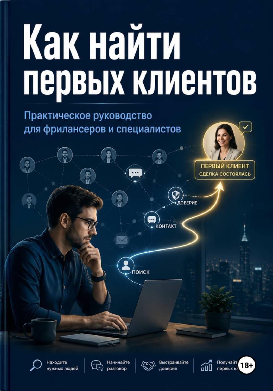 Обложка книги «Как найти первых клиентов» — Михаил Смирнов
