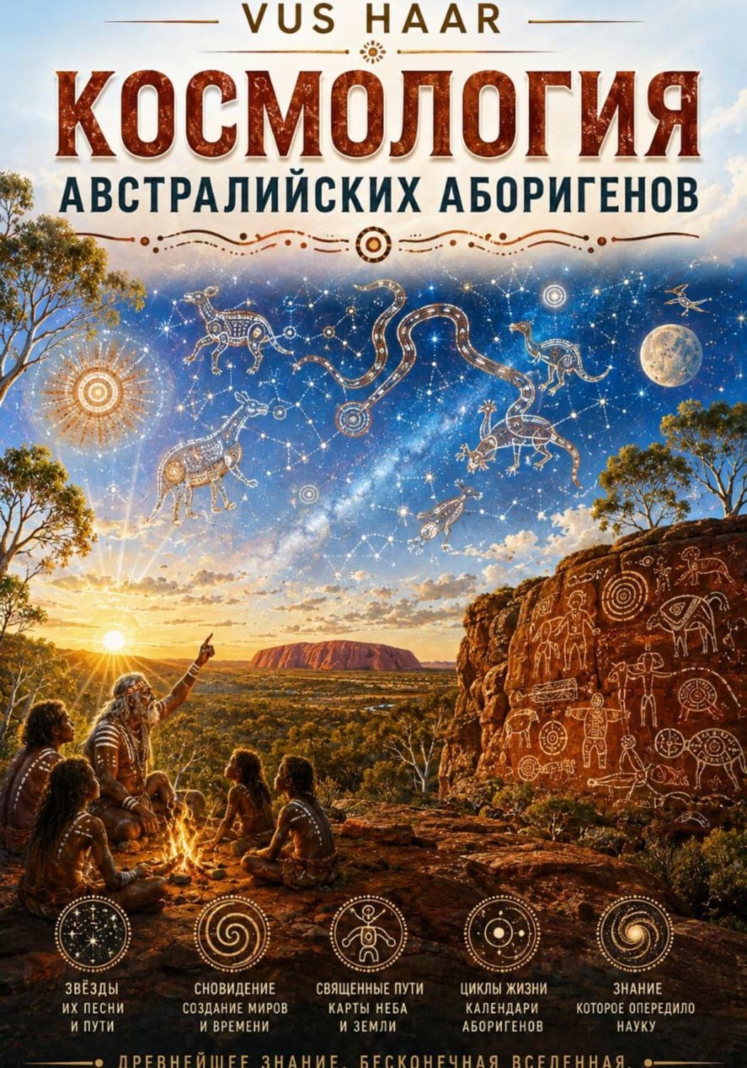 Обложка книги «Космология австралийских аборигенов» — ВУС ХААР