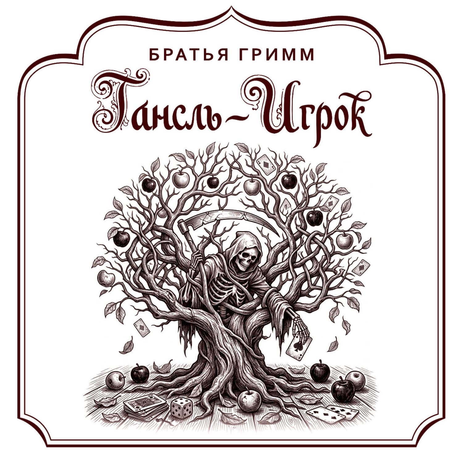 Обложка книги «Гансль-Игрок» — Братья Гримм